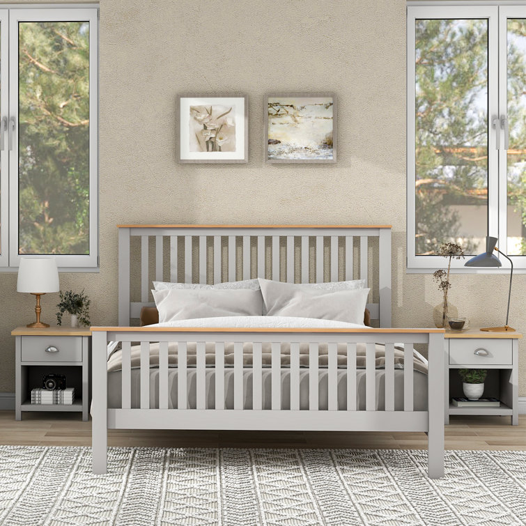 Winston Porter 3 Piece Configurable Solid Wood Platform Bed Set Wayfair